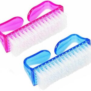 mepoint 2 pcs handle grip nail brush fingernail cleaner pedicure scrub foot brushes toes cleaning to 40.0
